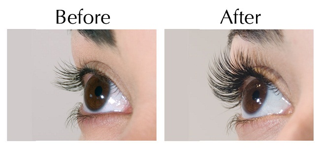 Before and After Using Eyelash Growth Enhancer